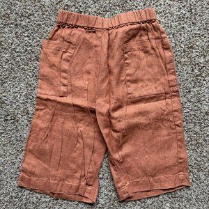 4-5yr Petit Vilains 100% linen culottes
